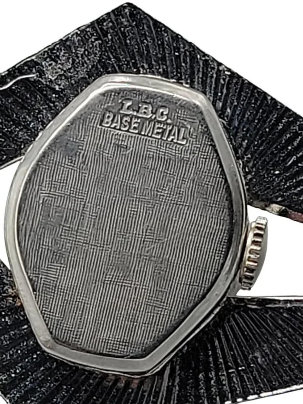 Schiaparelli Pendant Watch Vintage Rhinestone Cluster Top Silver Tone Rare Find